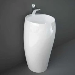 Cloud Gloss Freestanding Wash Basin By RAK Ceramics