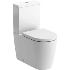 Campbell Rimless Close Coupled Fully Shrouded Comfort Height WC & Soft Close Seat