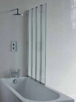 Four Fold Bath Screen - 1450 X 886mm - Cleargreen