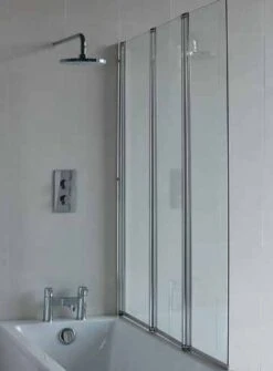 Cleargreen Three Fold Panel Bath Screen 1450 X 1185mm