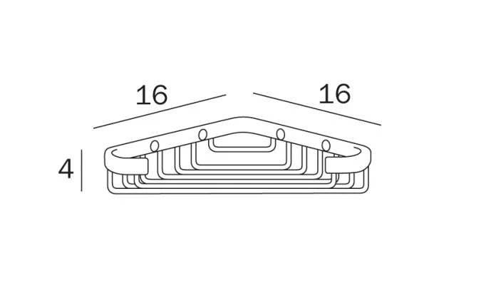 Inda Hotellerie Corner Shower Basket A04490 2 Inda Hotellerie Corner Shower Basket A04490 - Image 2