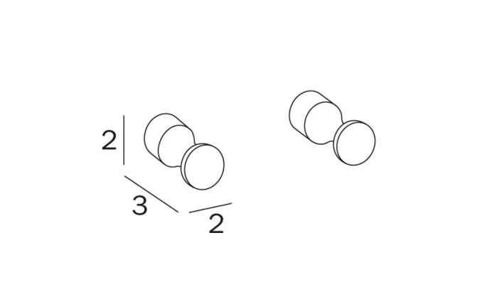 Inda Hotellerie Pair Of Robe Hooks A05610 2 Inda Hotellerie Pair Of Robe Hooks A05610 - Image 2