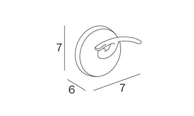 Inda Hotellerie Robe Hook A23210 2 Inda Hotellerie Robe Hook A23210 - Image 2