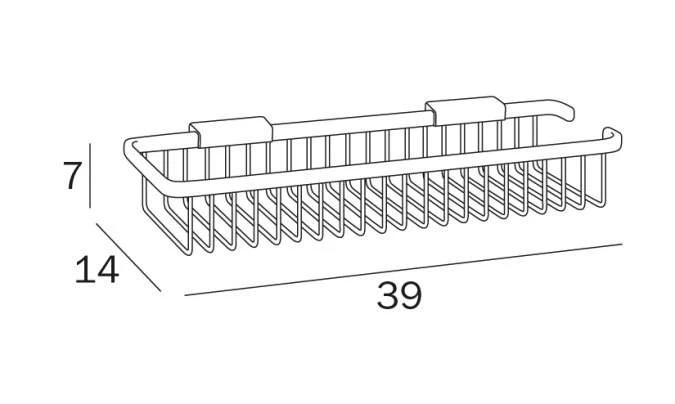 Inda Hotellerie Deep Shower Basket A0453H 2 Inda Hotellerie Deep Shower Basket A0453H - Image 2