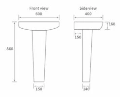 Ankam Rimless 4 Piece Toilet & Basin Set -Lumibath Shop DIPBP1146 tech
