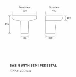 Ankam Rimless 4 Piece Toilet & Basin Set -Lumibath Shop DIPBP1150 tech