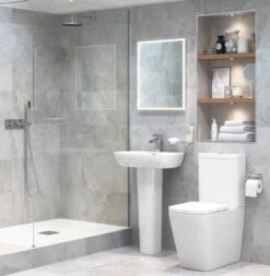 Ankam Rimless 4 Piece Toilet & Basin Set -Lumibath Shop DIPTP0176 2 1