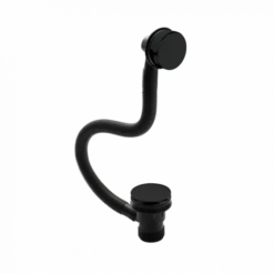 Matt Black Easyclean Sprung Plug Bath Waste - Nuie