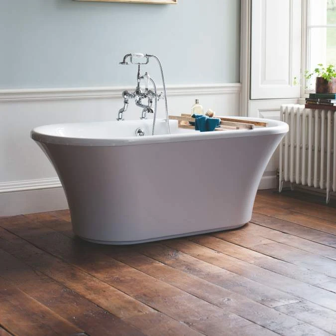 Burlington Brindley Freestanding Double Ended Bath - 1700mm 2 Burlington Brindley Freestanding Double Ended Bath - 1700mm - Image 2