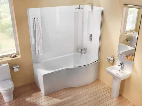 ClearGreen EcoRound 1500 X 900mm Shower Reinforced Bath 2 ClearGreen EcoRound 1500 X 900mm Shower Reinforced Bath - Image 2