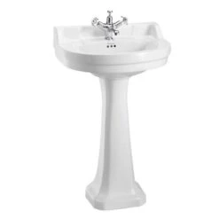 Burlington Edwardian Round 56cm Basin & Classic Pedestal