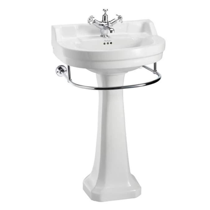 Burlington Edwardian Round 56cm Basin & Classic Pedestal 2 Burlington Edwardian Round 56cm Basin & Classic Pedestal - Image 2
