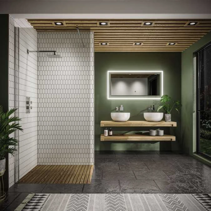 HIB Element 120 LED Ambient Mirror , 600 X 1200 2 HIB Element 120 LED Ambient Mirror , 600 X 1200 - Image 2