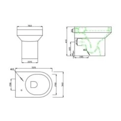 Lewis 1100mm Slimline Basin & Toilet Combination Unit By Highlife -Lumibath Shop Elgin BTW Pan Tech