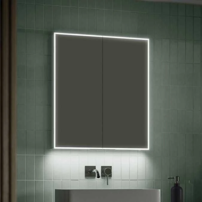 HIB Exos 60 Illuminated LED Bathroom Cabinet - 600mm 2 HIB Exos 60 Illuminated LED Bathroom Cabinet - 600mm - Image 2