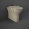 RAK Feeling Matt Cappuccino Rimless Back To Wall Toilet & Soft Close Seat
