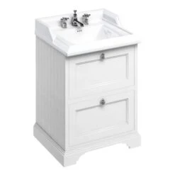 Burlington 65cm Matt White 2 Door Vanity Unit With Optional Basin 12 Burlington 65cm Matt White 2 Door Vanity Unit With Optional Basin -Lumibath Shop FF9W B15 3th