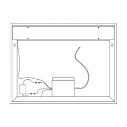 Abacus 800 X 600mm - Pure LED Bathroom Mirror -Lumibath Shop FNMR 04 0806 TECH2 rd 1