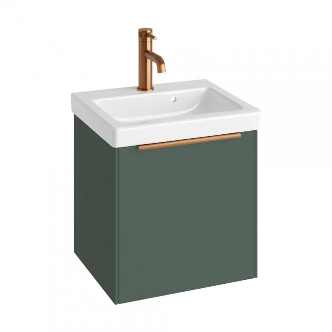Abacus S3 Concepts Wall Hung Vanity Unit Pack 450mm - Matt Sage Green 1 Abacus S3 Concepts Wall Hung Vanity Unit Pack 450mm - Matt Sage Green