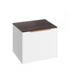Abacus S3 Concepts Wall Hung Vanity Unit 550mm - Matt White -Lumibath Shop FNUB 60 2655 Lava wood top