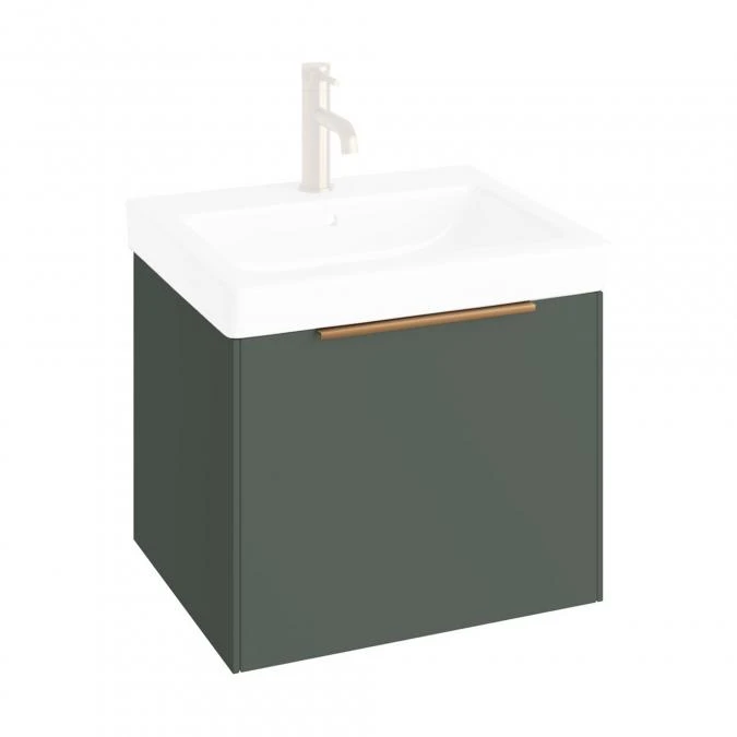 Abacus S3 Concepts Wall Hung Vanity Unit 550mm - Matt Sage Green 1 Abacus S3 Concepts Wall Hung Vanity Unit 550mm - Matt Sage Green