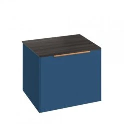 Abacus S3 Concepts Wall Hung Vanity Unit 550mm - Matt Ocean Blue -Lumibath Shop FNUB 60 2C55 lava wood top