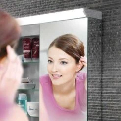 HiB Flare LED Bathroom Mirror Cabinet - 44900 -Lumibath Shop Flare Lifestyle