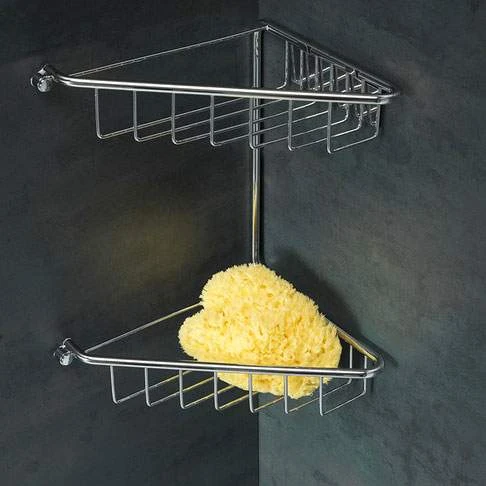 Forest 2-Tier Corner Shower Caddy - Chrome 2 Forest 2-Tier Corner Shower Caddy - Chrome - Image 2