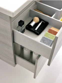 Royo Onix 1200mm 2 Drawer, 2 Door Wall Unit With Double Ceramic Basins In Gloss White -Lumibath Shop Frontline Royo Onix 800mm 2 Drawer Wall Unit Gloss White FO4964 5 1