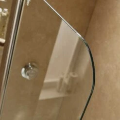 Sommer Extended Radius Over Bath Screen With Fixed Panel -Lumibath Shop Glass detail RT