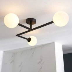 Gressingham Ceiling Light - Matt Black -Lumibath Shop Gressingham Ceiling Light Lifestyle3 1