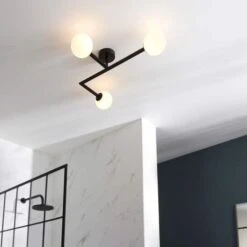 Gressingham Ceiling Light - Matt Black -Lumibath Shop Gressingham Ceiling Light Lifestyle4 1