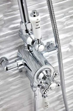 York Traditional Dual Head Exposed Thermostatic Shower Valve 8 York Traditional Dual Head Exposed Thermostatic Shower Valve -Lumibath Shop HBS Shower007 detail1 small