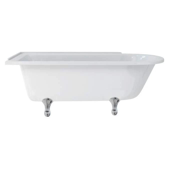 Burlington Hampton - Traditional Freestanding Shower Bath - 1700mm - Left Hand 1 Burlington Hampton - Traditional Freestanding Shower Bath - 1700mm - Left Hand