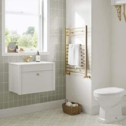 Havanna 605mm Wall Unit & Basin - Satin White Ash -Lumibath Shop Havanna Lifestyle