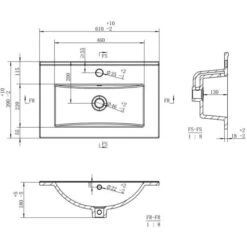 Havanna 605mm Wall Unit & Basin - Grey Ash -Lumibath Shop Havanna Satin White Wall Hung Vanity Sizes 2