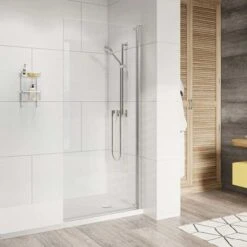Roman Innov8 900mm Pivoting Wetroom Panel Chrome