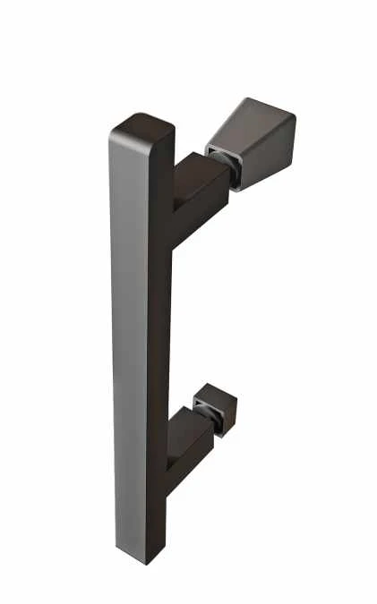 Roman Innov8 Matt Black Hinged Door With In-Line Panel 1000mm For Alcove Fitting 3 Roman Innov8 Matt Black Hinged Door With In-Line Panel 1000mm For Alcove Fitting - Image 3