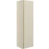 Jux Wall Hung 1 Door Tall Unit 350mm- Matt Cotton & Oak Effect