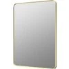 Kaiya 600 X 800mm Rectangle Mirror - Brushed Brass