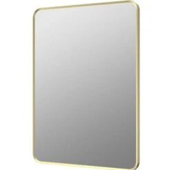 Kaiya 600 X 800mm Rectangle Mirror - Brushed Brass