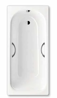 Kaldewei Saniform Plus 1700 X 700mm Single Ended Anti Slip Steel Bath With Grips (2 Tap Holes)