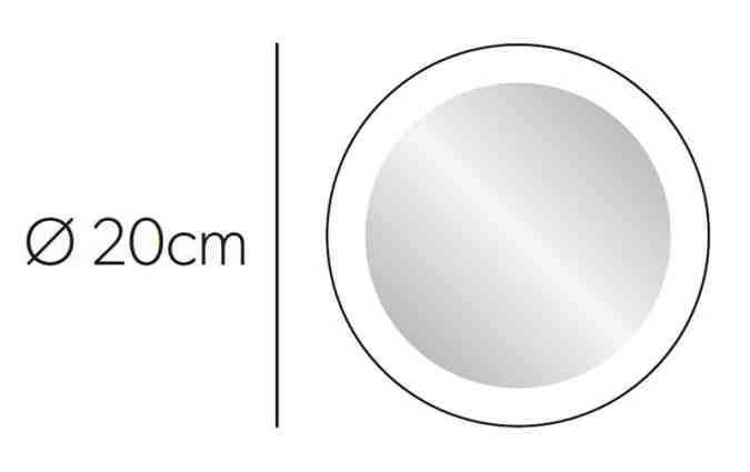 HIB Libra LED Illuminated Magnifying Mirror 7 HIB Libra LED Illuminated Magnifying Mirror - Image 7