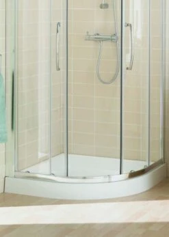 Lakes Classic 1000 X 800 Double Door Offset Quadrant Shower Enclosure -Lumibath Shop LAKES OFFSET DBL DOOR QUADRANT MAIN 1