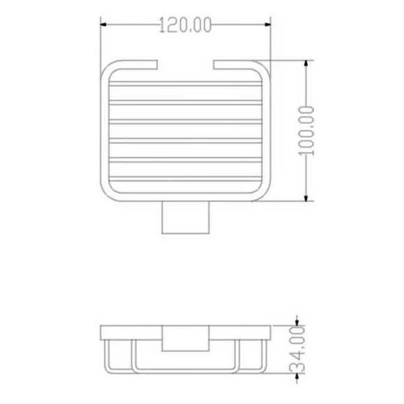 The White Space Soap Basket - Chrome 2 The White Space Soap Basket - Chrome - Image 2