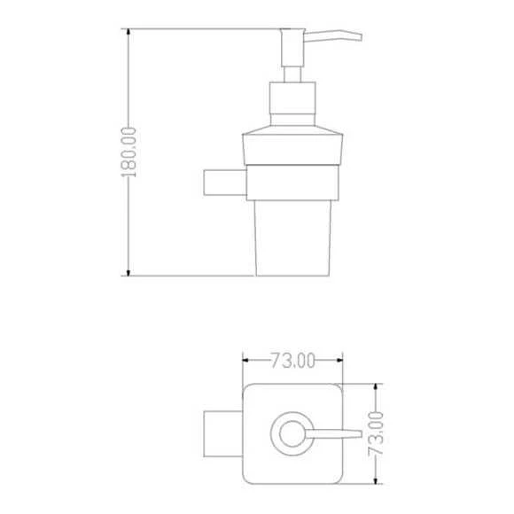 The White Space Liquid Soap Dispenser - Chrome 2 The White Space Liquid Soap Dispenser - Chrome - Image 2