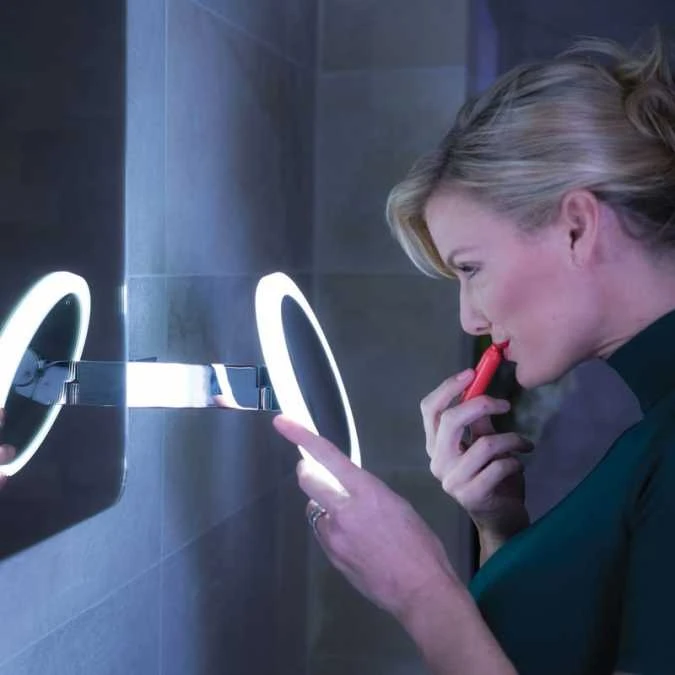 HIB Libra LED Illuminated Magnifying Mirror 4 HIB Libra LED Illuminated Magnifying Mirror - Image 4