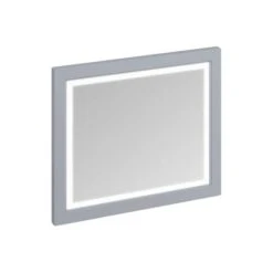 Burlington 90cm X 75cm Grey Illuminated Framed Mirror