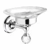 Oriental Crystal Soap Dish - Chrome, Gold Or Black Chrome - Origins Living