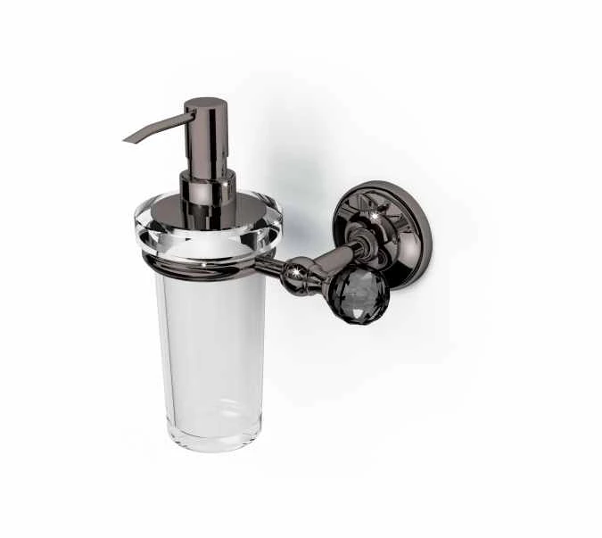 Oriental Crystal Soap Dispenser - Chrome, Gold Or Black Chrome - Origins Living 3 Oriental Crystal Soap Dispenser - Chrome, Gold Or Black Chrome - Origins Living - Image 3